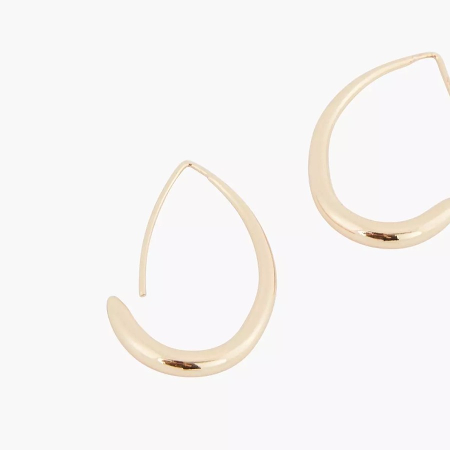 New Creoles Gouttes Gold Touch Boucles D'Oreilles