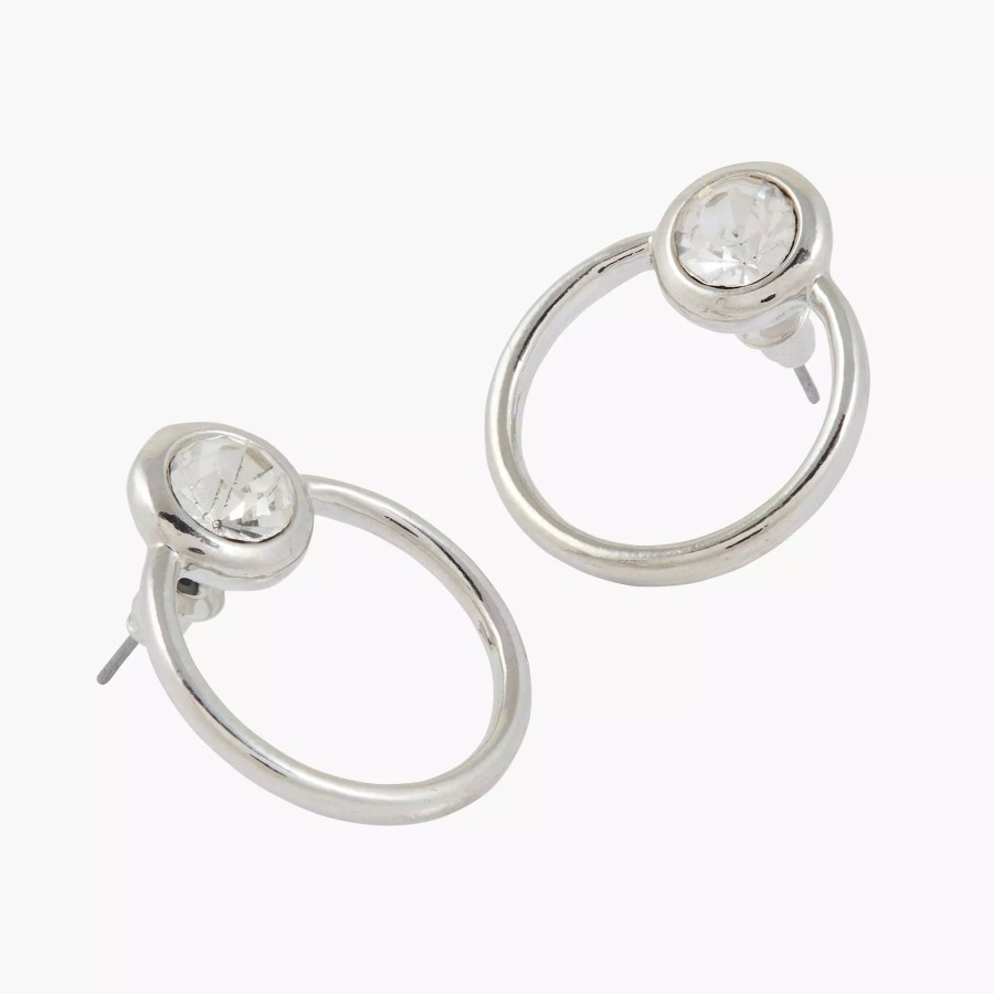 New Boucles D'Oreilles Anneaux Avec Strass Boucles D'Oreilles