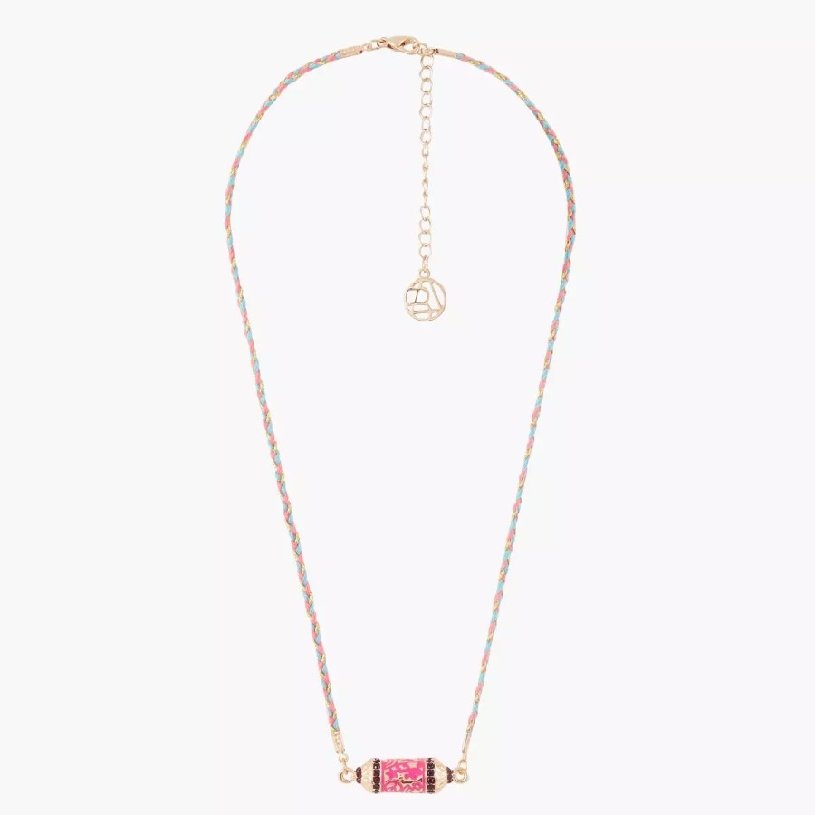 Best Collier Tresse Avec Talisman - Rose Et Dore Colliers