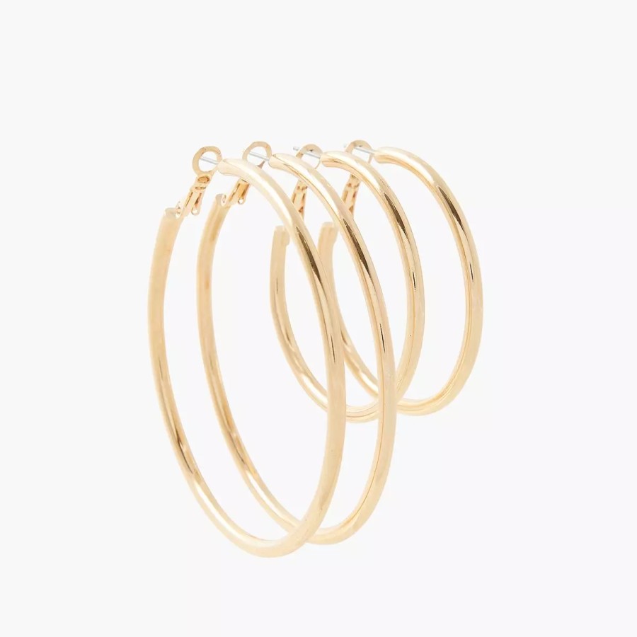 Best Set De Creoles Gold Touch Boucles D'Oreilles