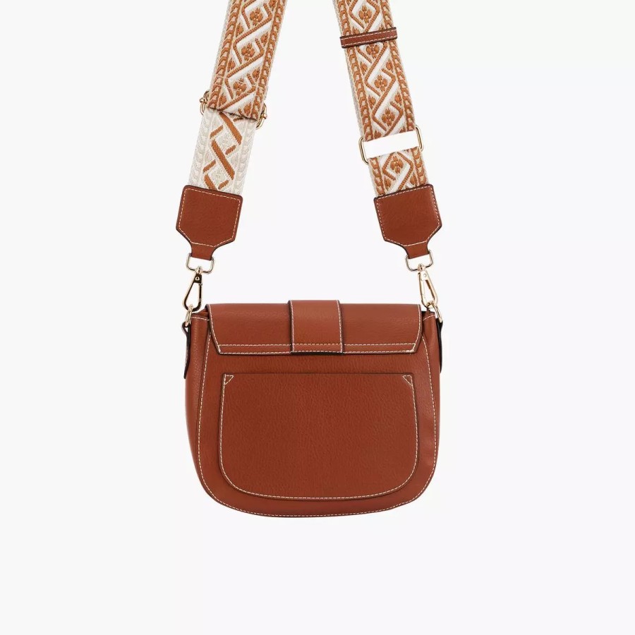 New Sac Effet Graine Avec Bandouliere A Motif Ethnique Sacs