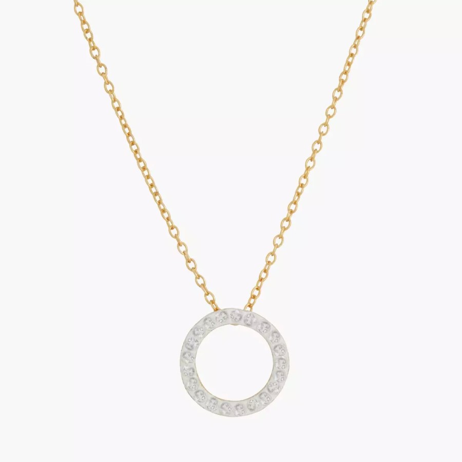 Clearance Collier Cercle Strass Argent Garanti Colliers