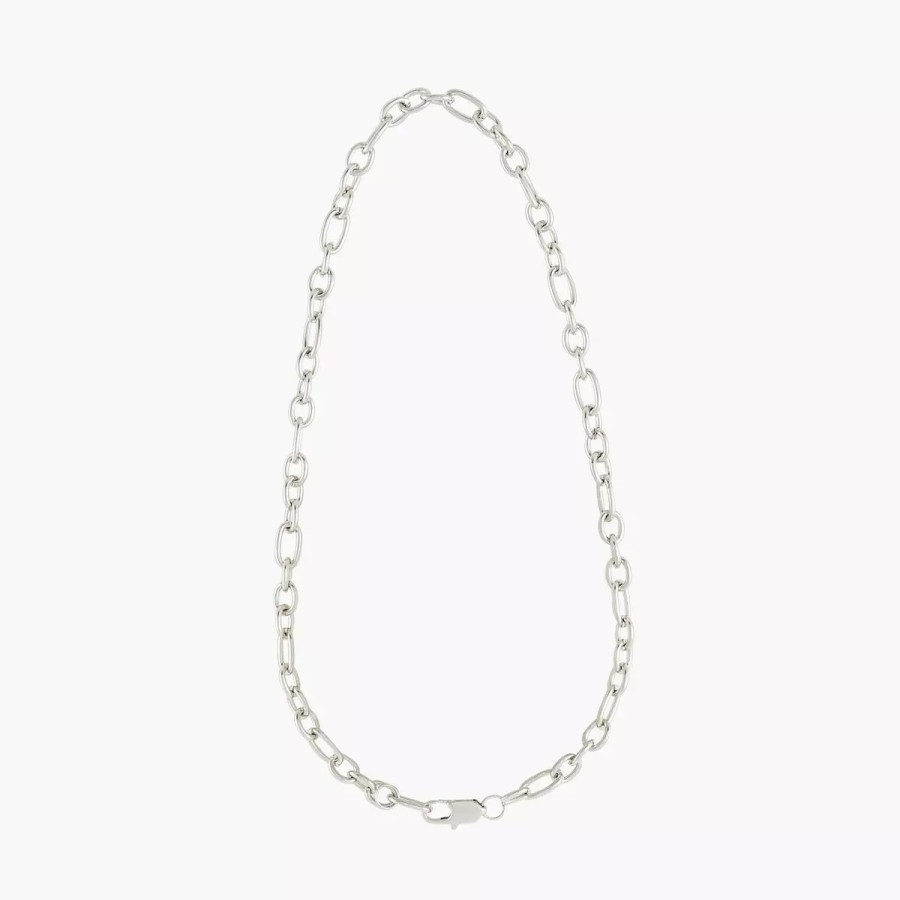 Best Collier A Maillons Argente - Chains & Charms Chains & Charms