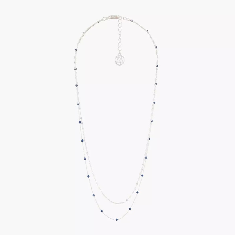 Clearance Collier 2 Rangs Avec Petites Perles City Azur Colliers