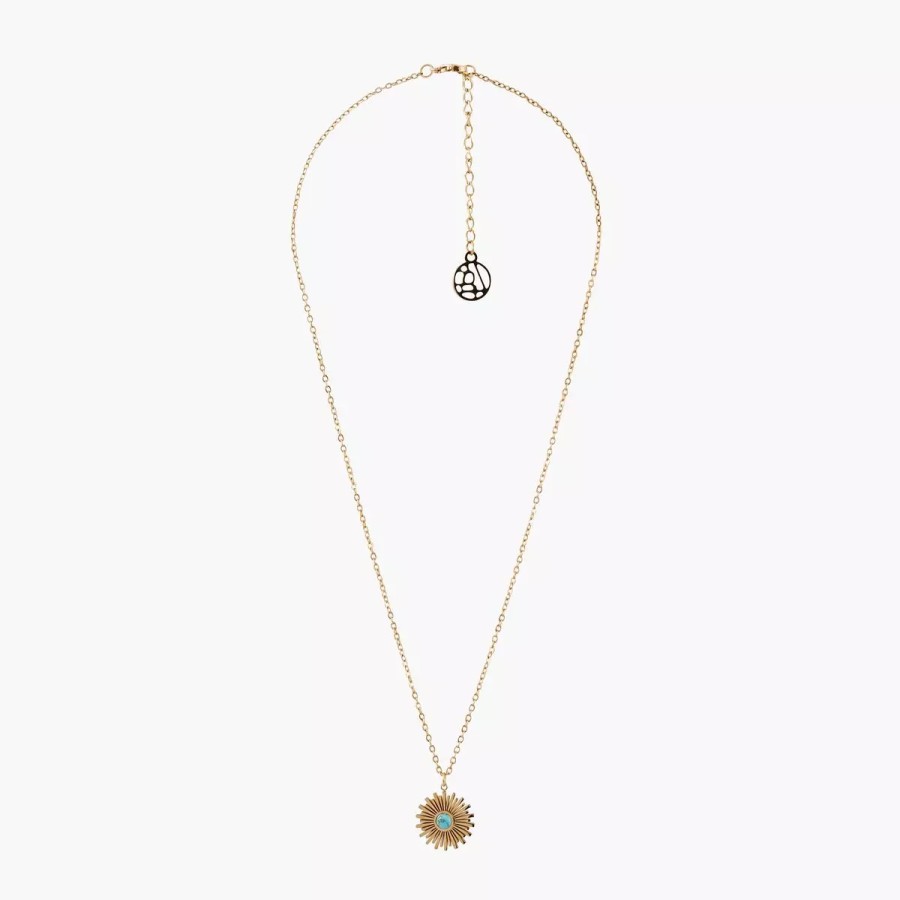 Hot Collier En Acier Avec Pendentif Soleil Colliers
