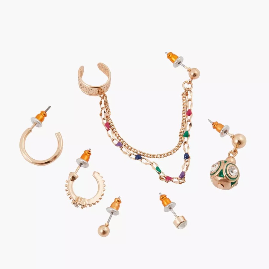 New Bijoux D'Oreilles Chaine, Epoxy, Creoles Holi Boucles D'Oreilles