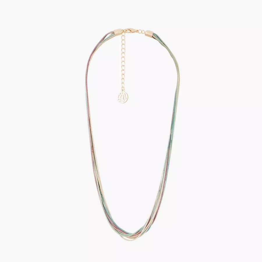 Online Collier 9 Rangs Liquid Glass Colliers