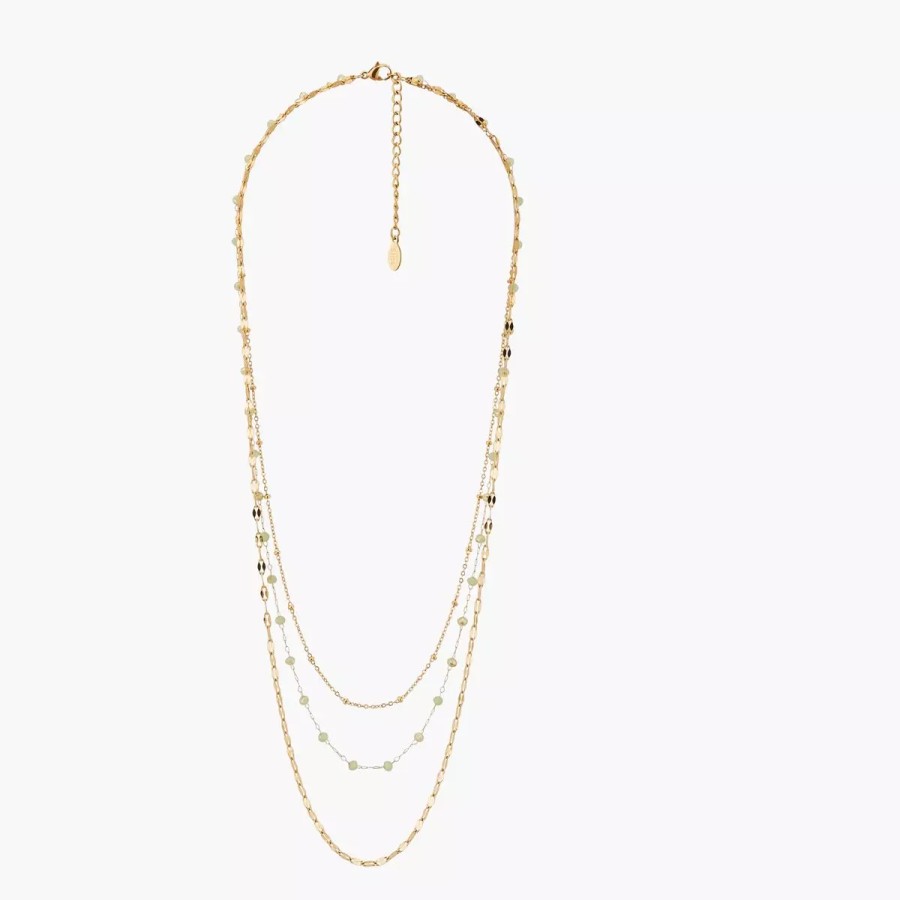 Online Collier Multirang A Perles Acier Inoxydable Colliers