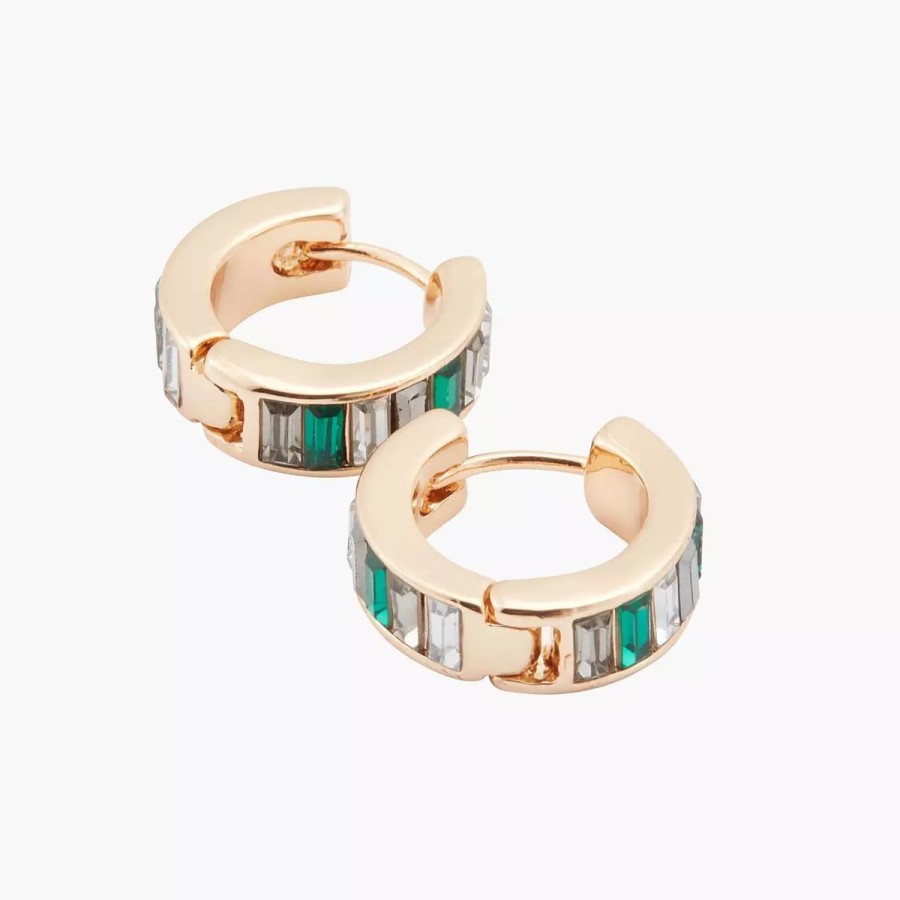New Petites Creoles Vertes Boucles D'Oreilles