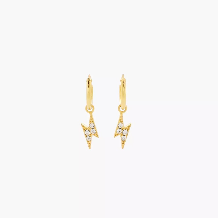 Wholesale Mini-Creoles Eclair Argent Garanti Boucles D'Oreilles Argent Garanti