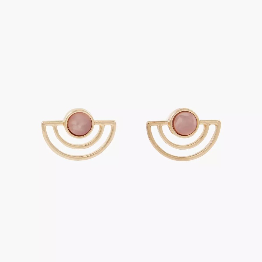 Hot Boucles D'Oreilles Filaires En Demi Lune Avec Resine Bilbao Boucles D'Oreilles