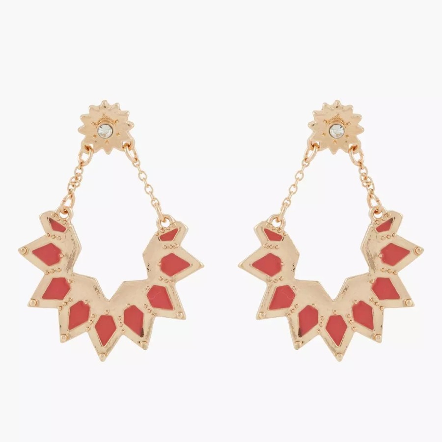 Wholesale Boucles D'Oreilles Pendantes En Demi Lune Imprimees Mernid Boucles D'Oreilles